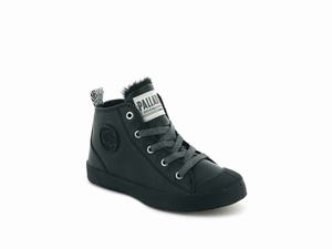 Palladium Gyerek Bakancs - Pallaphoenix Mid WL Fekete | 310UKENWQ